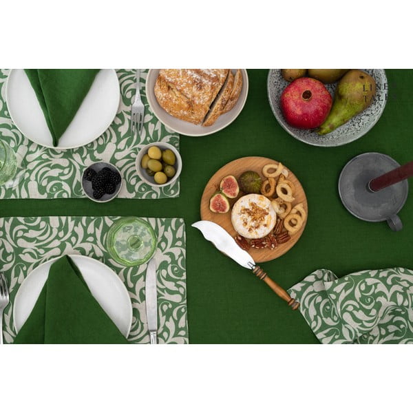 Lniany obrus 140x200 cm True Green – Linen Tales-image-3