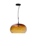 Szklana lampa wisząca w bursztynowym kolorze ze szklanym kloszem ø 40 cm Balma – Kave Home