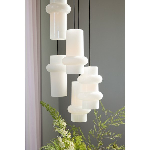 Biała szklana lampa wisząca ø 15 cm Pilule – Hübsch-image-2