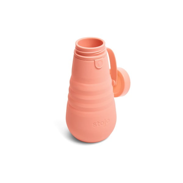 Pomarańczowa składana butelka Stojo Bottle Apricot, 590 ml-image-3