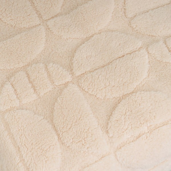Beżowy koc z mikropluszu 130x160 cm Mid Century – Casa Selección-image-2