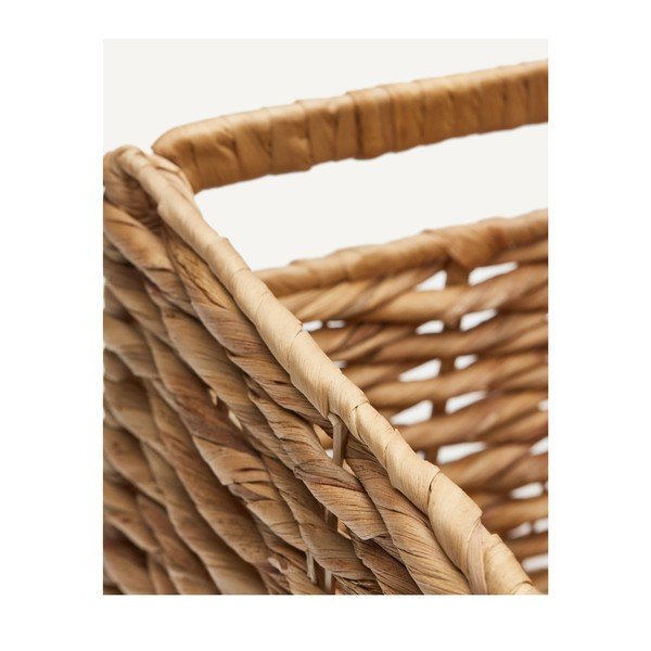 Koszyk z hiacyntu wodnego 25x35x27,5 cm Words – Kave Home-image-4