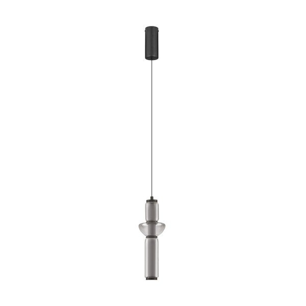 Szara szklana lampa wisząca LED ze ściemniaczem ø 12 cm Ulon – Nova Luce