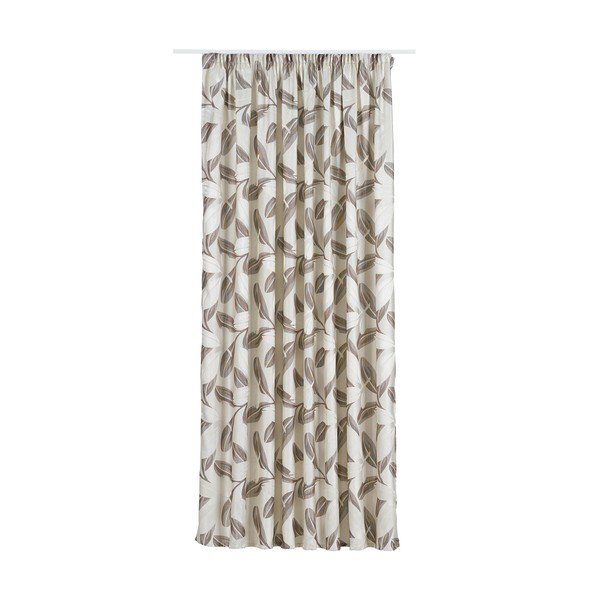 Brązowo-kremowa zasłona 210x245 cm Nydia – Mendola Fabrics-image-2