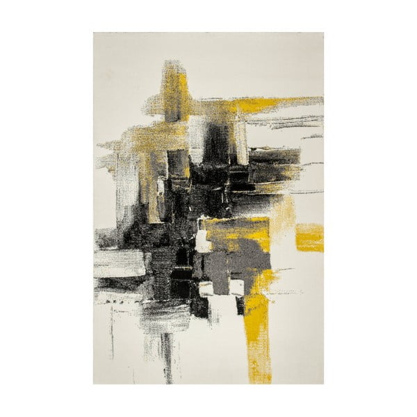 Dywan Farbles, Grey, Yellow, 200x290 cm