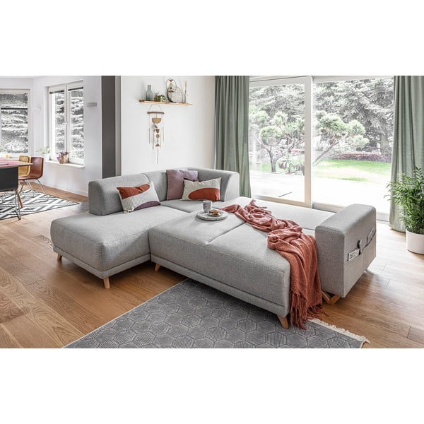 Jasnoszary rozkładany/ze schowkiem narożnik (lewostronny/w kształcie litery L) Classy Sophie – Miuform-image-4