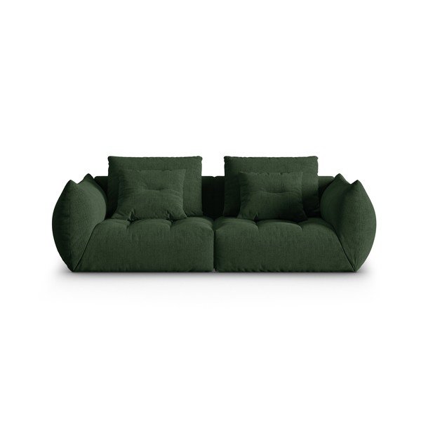 Ciemnozielona sofa 232 cm Bloom – Micadoni Home