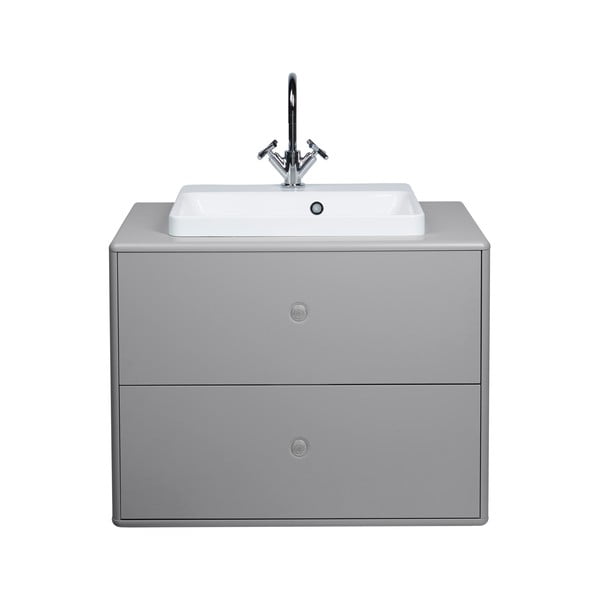 Szara wisząca szafka pod umywalkę 80x62 cm Color Bath – Tom Tailor