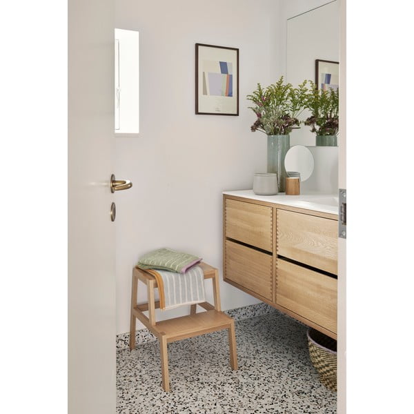 Stołek w dekorze dębu Alp – Hübsch-image-1