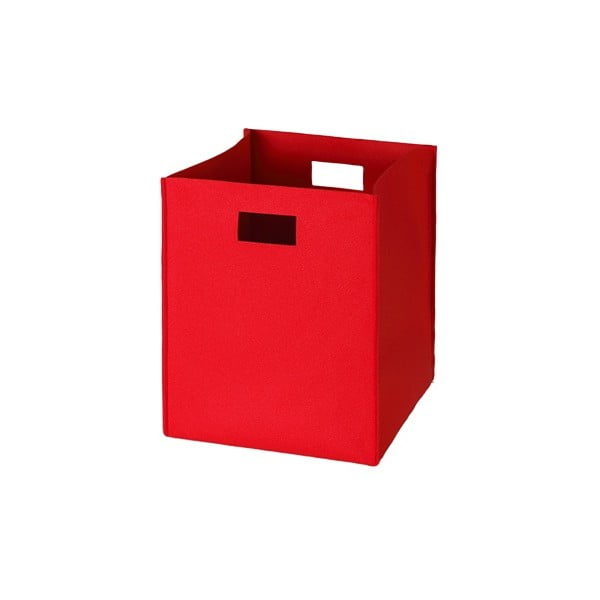 Filcowe pudełko 36x30 cm, czerwone