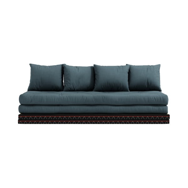 Sofa rozkładana z niebieskim obiciem Karup Design Chico Petrol Blue