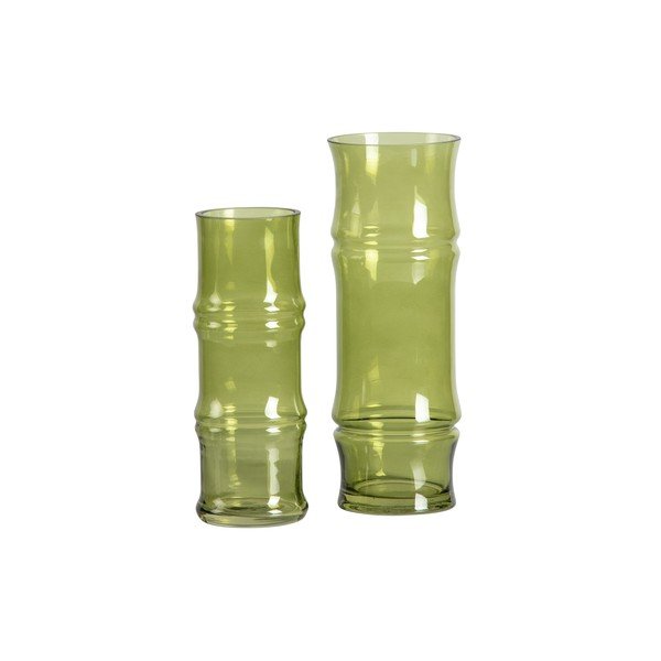 Zielony szklany wazon WOOOD Kane, wys. 30 cm-image-1