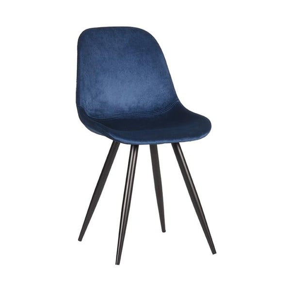 Ciemnoniebieskie aksamitne krzesła zestaw 2 szt.Capri  – LABEL51