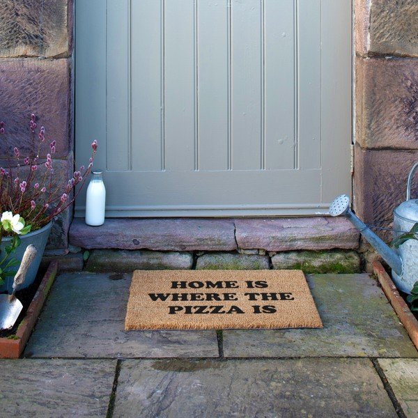 Wycieraczka z włókna kokosowego 40x60 cm Home Is Where the Pizza Is – Artsy Doormats-image-4