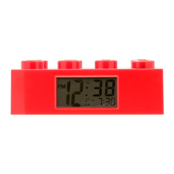Czerwony zegar z budzikiem LEGO® Brick