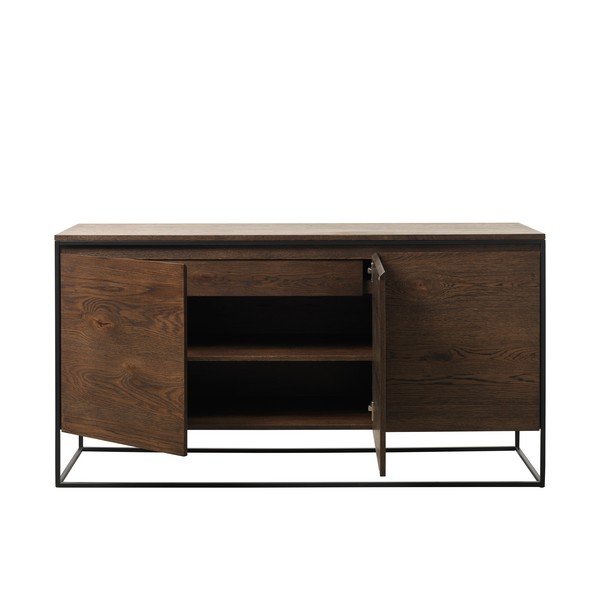 Komoda z detalami w dekorze dębowym Unique Furniture Rivoli-image-2
