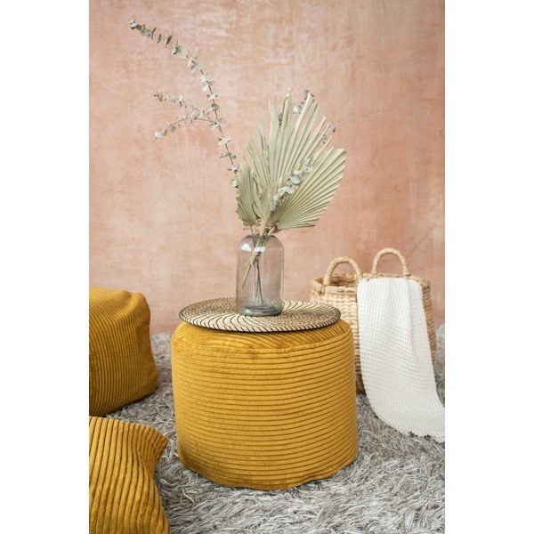 Musztardowy sztruksowy worek do siedzenia Mini – SLOWDOWN-image-1