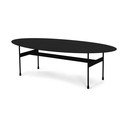 Czarny metalowy stolik 39x120 cm Mira – Spinder Design