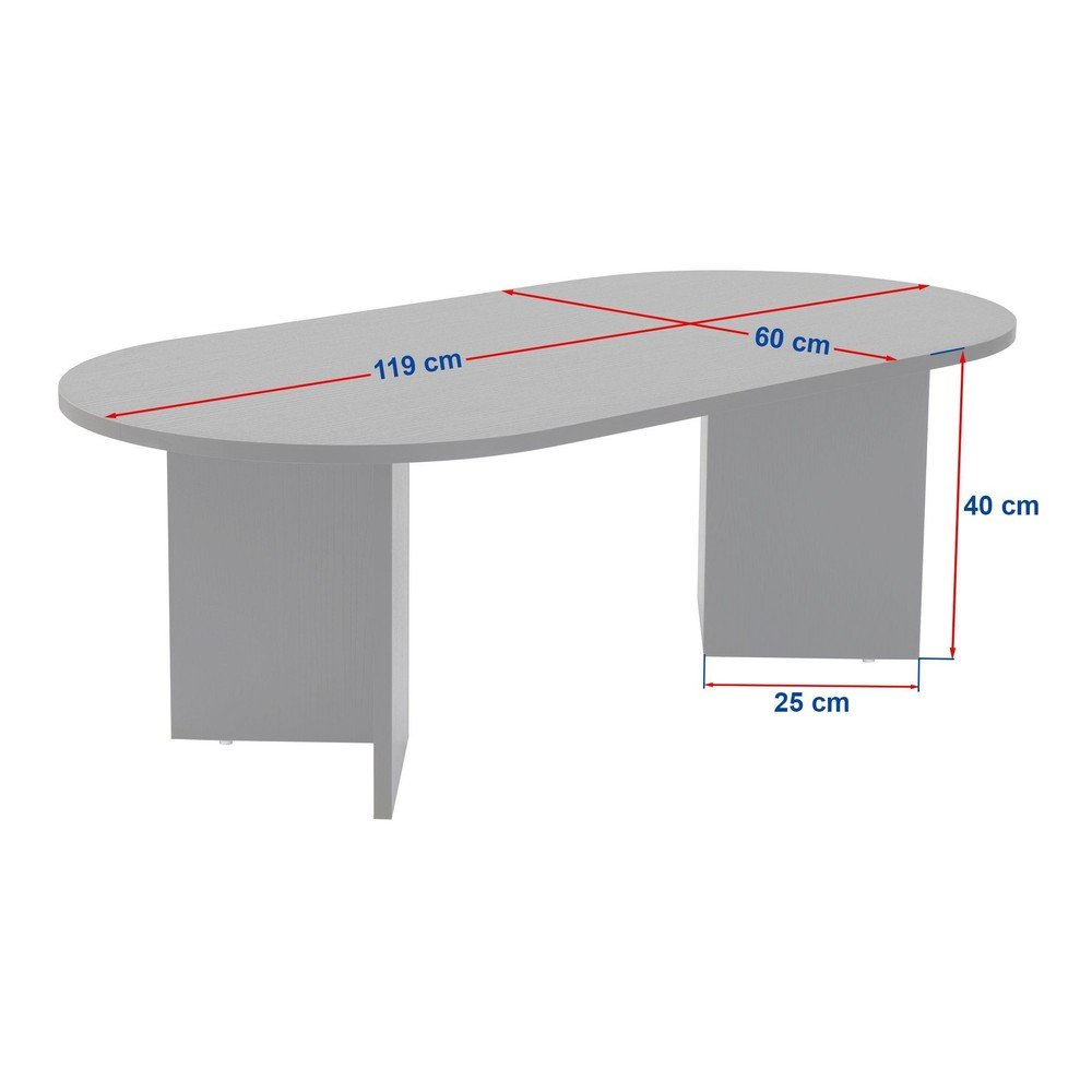 Ciemnobrązowy stolik w dekorze orzecha 60x119 cm Sable – Kalune Design (zdjęcie 9)