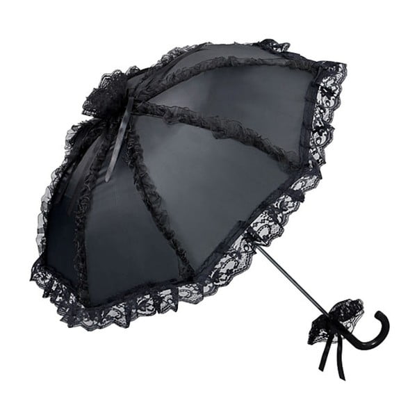 Czarny parasol Von Lilienfeld Bridal Malisa