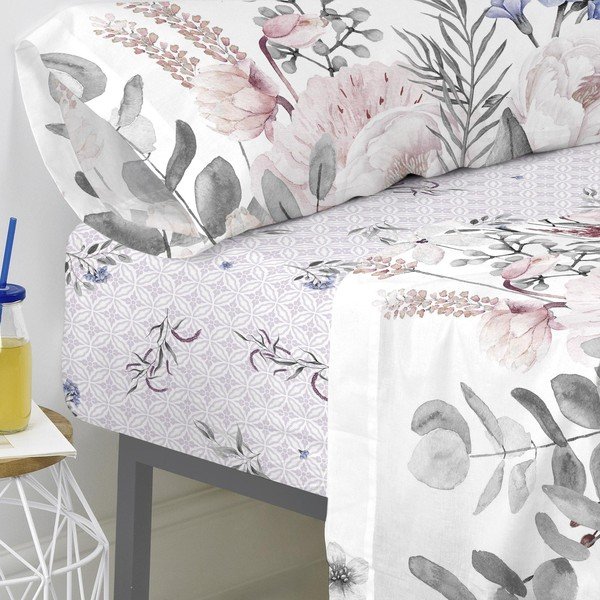 Bawełniane prześcieradło Happy Friday Basic Delicate Bouquet, 105x200 cm-image-4