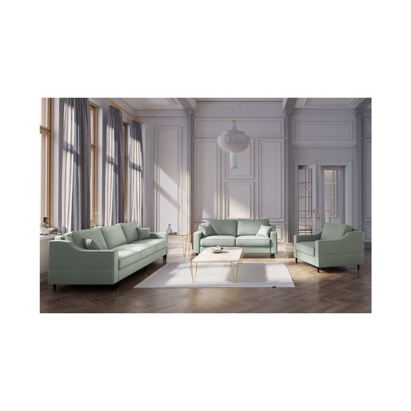 Jasnozielona sofa 2-osobowa Mazzini Sofas Narcisse-image-3
