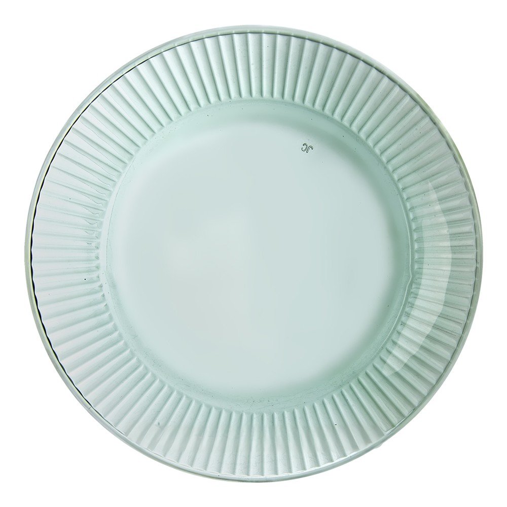 Zielony szklany talerz deserowy ø 21 cm Verde – Orion (zdjęcie 3)