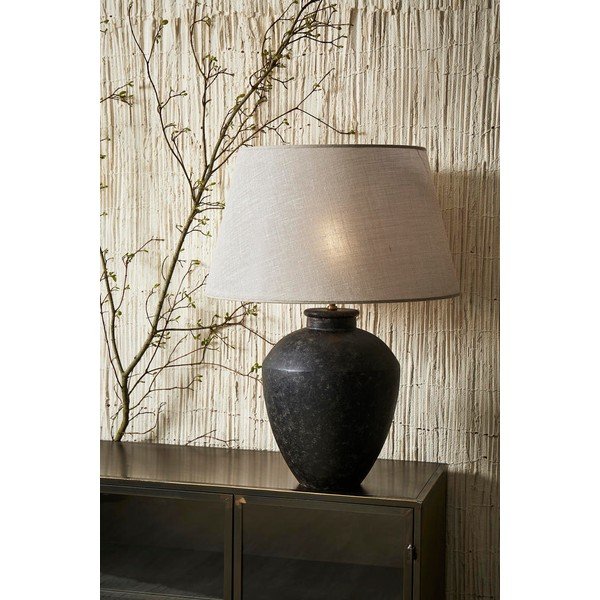 Czarna podstawa lampy 47 cm Laos – Côté Table-image-1