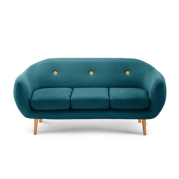 Zielona sofa 3-osobowa Scandi by Stella Cadente Maison