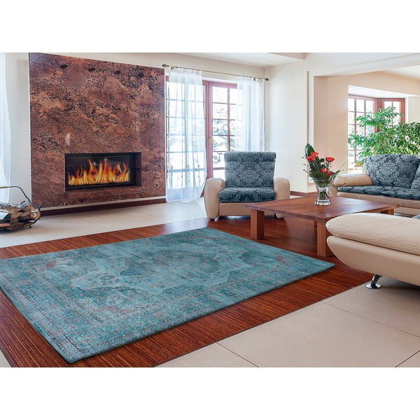 Niebieski dywan z wiskozy Universal Lara Aqua, 120x170 cm-image-3