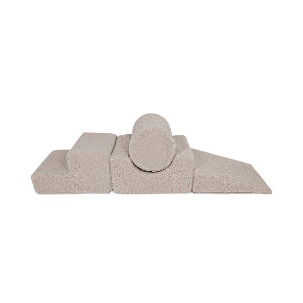 Szary tekstylny piankowy plac zabaw 4 szt. wysokość 30 cm 45x170 cm Montessori – Meowbaby-image-3