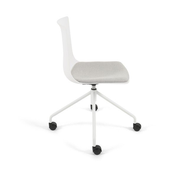 Białe krzesło biurowe Kave Home Ralfi-image-3