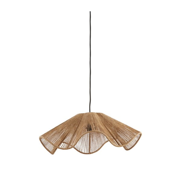 Naturalna lampa wisząca z kloszem z juty ø 48 cm Fodara – Light & Living