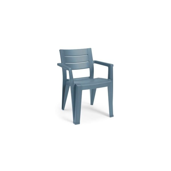 Niebieskie plastikowe krzesło ogrodowe Julie – Keter