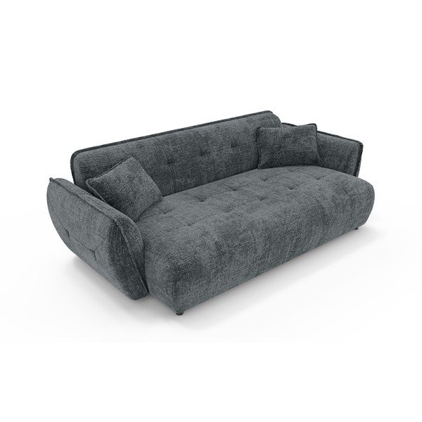 Ciemnoszara sofa z tkaniny szenilowej 250 cm Nelia Big – Ropez-image-2