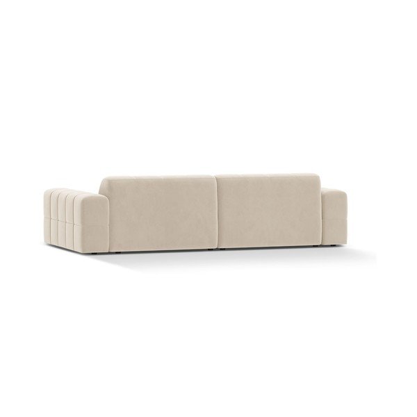 Kremowa aksamitna sofa 252 cm Chicago – Cosmopolitan Design-image-2