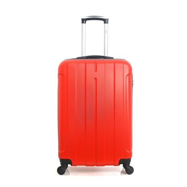 Czerwona walizka na kółkach Hero Fogo, 60 l