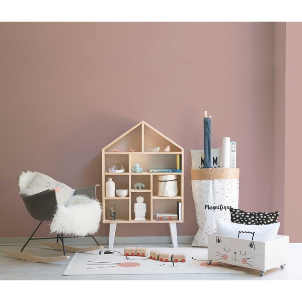 Pojemnik drewniany na kółkach Little Nice Things Cat-image-2