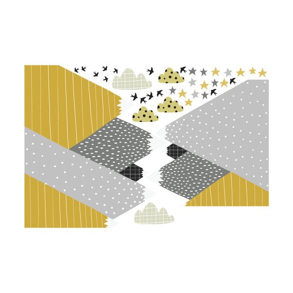 Naklejka ścienna Ambiance Giant Kid Sticker Scandinavian Mountains Henrika-image-2