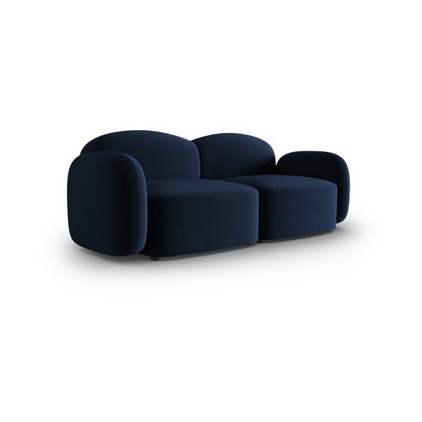 Niebieska aksamitna sofa 194 cm Blair – Micadoni Home-image-2