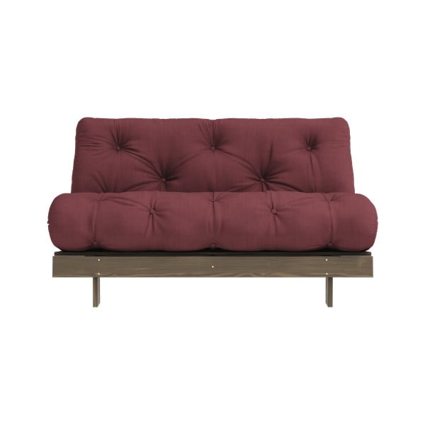 Bordowa rozkładana sofa 140 cm Roots – Karup Design