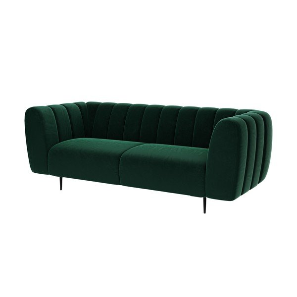 Ciemnozielona sofa Ghado Shel, 210 cm-image-3
