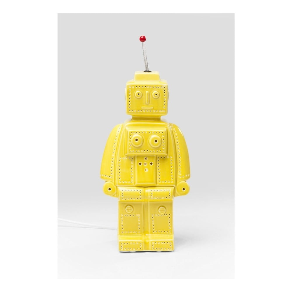 Żółta lampa stołowa Kare Design Robot