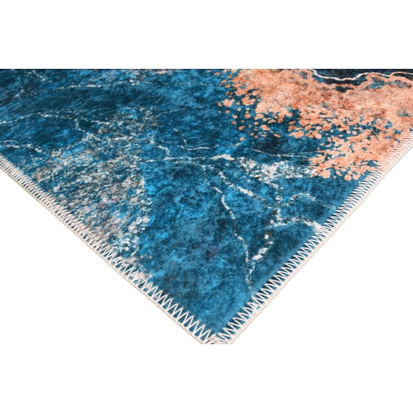 Niebiesko-złoty dywan 140x80 cm – Vitaus-image-2