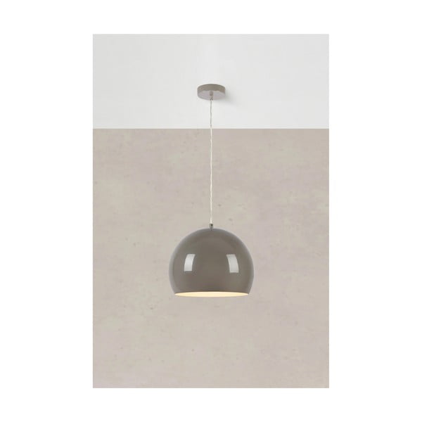 Szarobeżowa lampa wisząca z metalowym kloszem ø 28 cm Pop – Markslöjd-image-3