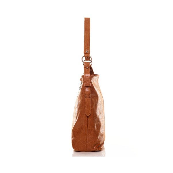 Skórzana torebka Hobo Tan-image-1