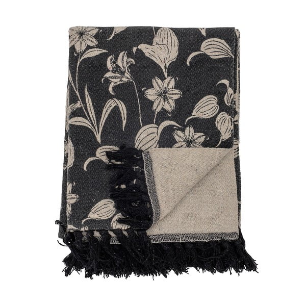 Koc z bawełny z recyklingu 130x160 cm Mali − Bloomingville-image-3