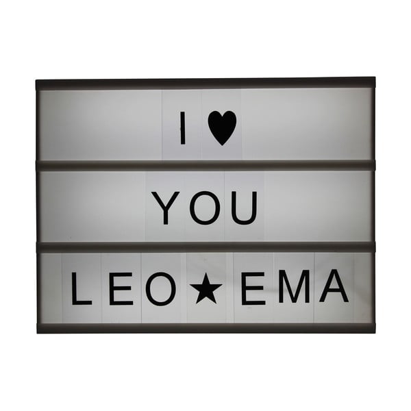 Lightbox z 95 znakami Opjet Boite, 30x22,6 cm-image-3
