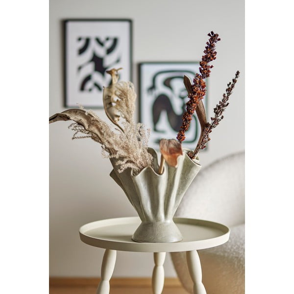 Beżowy kamionkowy ręcznie wykonany wazon Plier – Bloomingville-image-1