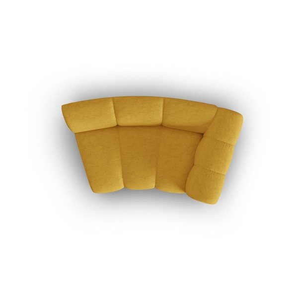Żółty moduł sofy (prawostronny) Lupine – Micadoni Home-image-4